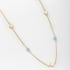 GR-01564 GARGANTILHA BANHADA A OURO 18K  DELICADA  EM TREVO