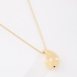 GR-01574 COLAR BANHADO A OURO 18K COM PINGENTE ORGÂNICO POLIDO EM FORMATO FLUIDO
