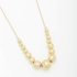 GR-01637 COLAR BANHADO A OURO 18K COM ESFERAS LISAS