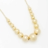 GR-01637 COLAR BANHADO A OURO 18K COM ESFERAS LISAS