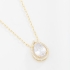 GR-01639 COLAR BANHADO A OURO 18K COM CORRENTE ELO GRUMET E PINGENTE EM FORMATO DE GOTA