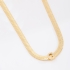 GR-01672 COLAR BANHADO A OURO 18K COM CORRENTE FITA LAMINADA E PINGENTE DE LETRA CRAVEJADO
