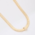 GR-01672 COLAR BANHADO A OURO 18K COM CORRENTE FITA LAMINADA E PINGENTE DE LETRA CRAVEJADO