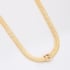 GR-01672 COLAR BANHADO A OURO 18K COM CORRENTE FITA LAMINADA E PINGENTE DE LETRA CRAVEJADO
