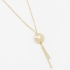 GR-01693 COLAR BANHADO A OURO 18K ESTILO GRAVATINHA COM ESFERA CENTRAL