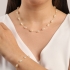 PU-00725 PULSEIRA BANHADA A OURO 18K COM PÉROLAS BARROCAS AO LONGO DA CORRENTE