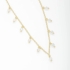 GR-01718 COLAR COM PINGENTES DE CRISTAIS TRANSPARENTES