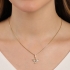 GR-01751 COLAR BANHADO A OURO 18K COM PINGENTE DE ESPÍRITO SANTO CRAVEJADO