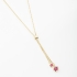 GR-01753 COLAR BANHADO A OURO 18K GRAVATA AJUSTÁVEL COM DETALHE DE FLOR EM ZIRCÔNIA
