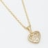 GR-01768 COLAR COM PINGENTE DE CORAÇÃO VAZADO E DETALHE LOVE EM ZIRCÔNIAS