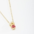 GR-01804COLAR BANHADO A OURO 18K COM PINGENTE DE MENINA E ZIRCÔNIA EM FORMATO DE CORAÇÃO