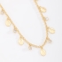 GR-01831 GARGANTILHA BANHADA A OURO 18K COM PINGENTES DE NOSSA SENHORA E DETALHES CRAVEJADOS EM ZIRCÔNIAS