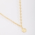 GR-01848 COLAR BANHADO A OURO 18K COM PINGENTE MEDALHA DE SÃO BENTO