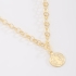 GR-01848 COLAR BANHADO A OURO 18K COM PINGENTE MEDALHA DE SÃO BENTO
