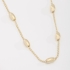 GR-01975 COLAR BANHADO A OURO 18K COM DETALHES EM ESFERAS OVAIS