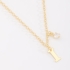 GR-02037 COLAR BANHADO A OURO 18K COM PINGENTE DE LETRA E DETALHE EM ZIRCÔNIA