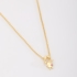 GR-02095 COLAR COM PINGENTE DE MENINA E DETALHE EM ZIRCÔNIA ROSA