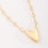 GR-02128 COLAR BANHADO A OURO 18K COM CORRENTE EM CORAÇÕES CRAVEJADOS E PINGENTE DE CORAÇÃO LISO