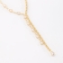 GR-02149 COLAR BANHADO A OURO 18K GRAVATA COM ZIRCÔNIAS EM GOTAS E CORDÃO BAIANO
