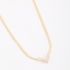 GR-02156 COLAR BANHADO A OURO 18K COM FITA LAMINADA E DETALHE FRONTAL CRAVEJADO