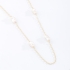 GR-02161 COLAR BANHADO A OURO 18K LONGO COM PÉROLAS ORGÂNICA