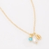 GR-02239 COLAR BANHADO A OURO 18K COM CORRENTE DELICADA E PINGENTES