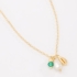 GR-02239 COLAR BANHADO A OURO 18K COM CORRENTE DELICADA E PINGENTES