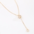 GR-02253 COLAR BANHADO A OURO 18K COM PINGENTE ESFERA EM ZIRCÔNIAS E DETALHE PENDENTE COM APLICAÇÃO EM ZIRCÔNIAS