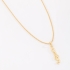 GR-02271 COLAR BANHADO A OURO 18K COM PINGENTE ESCRITA AMÉM E DETALHE EM ZIRCÔNIA