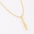 GR-02271 COLAR BANHADO A OURO 18K COM PINGENTE ESCRITA AMÉM E DETALHE EM ZIRCÔNIA