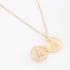 GR-02293 COLAR BANHADO A OURO 18K COM PINGENTE RELICÁRIO REDONDO E IMAGEM DE NOSSA SENHORA COM DETALHES