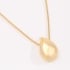 GR-02303 COLAR BANHADO A OURO 18K COM PINGENTE EM GOTA E DETALHES EM ZIRCÔNIAS.