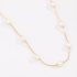 GR-02309 GARGANTILHA BANHADA A OURO 18K COM PÉROLAS DE CORAÇÃO