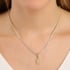 GR-02317 GARGANTILHA BANHADA A OURO 18K RIVIERA COM PINGENTE DE LETRA