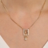 GR-02372 GARGANTILHA BANHADA A OURO 18K COM PINGENTE  DE MENINA