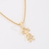 GR-02385 GARGANTILHA BANHADA A OURO 18K COM PINGENTE DE MENINA