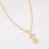 GR-02385 GARGANTILHA BANHADA A OURO 18K COM PINGENTE DE MENINA