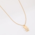 GR-02387 GARGANTILHA BANHADA A OURO 18K COM PINGENTE DE MENINA