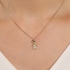 GR-02387 GARGANTILHA BANHADA A OURO 18K COM PINGENTE DE MENINA