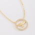 GR-02645-GARGANTILHA DIVINO ESPÍRITO SANTO CRAVEJADA COM ZIRCÔNIAS