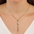 GR-03022 COLAR BANHADO A OURO 18K COM CORRENTE EM ESFERAS DELICADAS