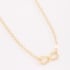 GR-03025 COLAR BANHADO A OURO 18K COM PINGENTE DE INFINITO.
