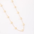 GR-03028 COLAR LONGO BANHADO A OURO 18K COM ESFERAS POLIDAS DISTRIBUÍDAS AO LONGO DA CORRENTE