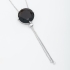 GRB-01778 COLAR RÓDIO COM PINGENTE REDONDO EM ZIRCÔNIA