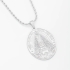 GRB-2596 COLAR RÓDIO COM MEDALHA DE NOSSA SENHORA APARECIDA DETALHADA