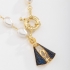 GRN-01459 COLAR COM PÉROLAS E PINGENTE DE NOSSA SENHORA APARECIDA 