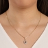 GRN-02021 COLAR BANHADO A OURO 18K COM PINGENTE DE N. S. APARECIDA CRAVEJADO EM ZIRCÔNIAS