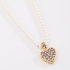 GX-0031 GARGANTILHA BANHADA A OURO 18K COM PÉROLAS E PINGENTE  DE CORAÇÃO
