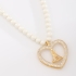 GX-0033 COLAR PÉROLA CORAÇÃO DE NOSSA SENHORA 40CM