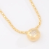 GX-0103 COLAR BANHADO A OURO 18K COM MALHA E PINGENTE ESFERA COM ESTRELA CRAVEJADA